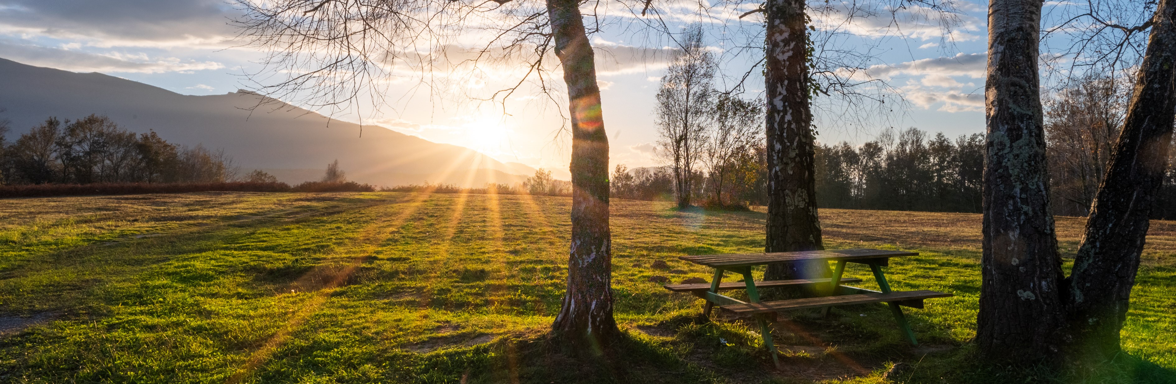Photo d'un panorama de la commune d'Ogeu-les-Bains